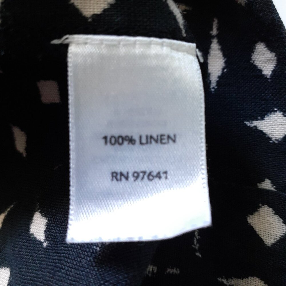 J. Jill Love Linen Shift Dress Black Size MP Petite - Picture 10 of 12